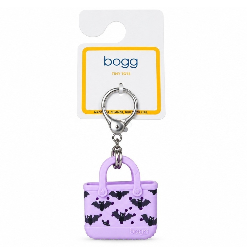 Bogg Bag Tiny Tote Let's Get Batty Halloween Keychain EVA Bats Limited Edition